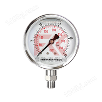 耐震压力表YN60径向轴向真空负压表不锈钢抗震油压表水压表压力表